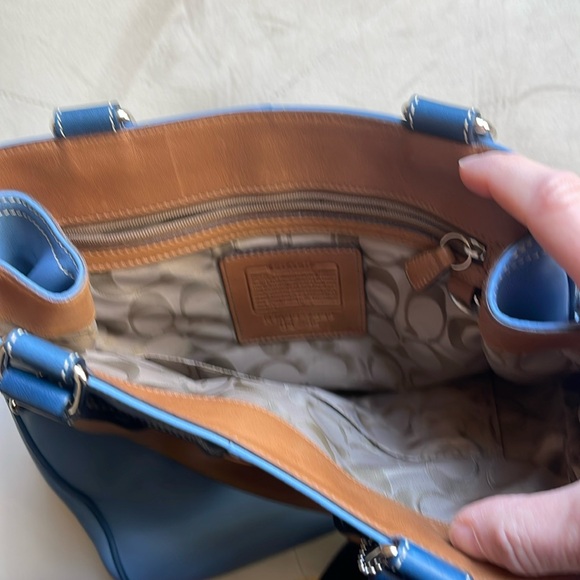 COACH RARE leather Vintage Y2K tote bag NWOT - Picture 8 of 12